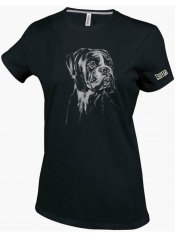 WOMAN T-SHIRT ,,BOXER BLACK&WHITE,,