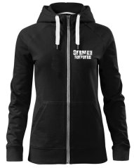 WOMEN'S SWEATSHIRT WITH ZIP  ,,NO CELOČERNÝ,,-KOPIE