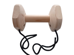 Wodden training dumbbell