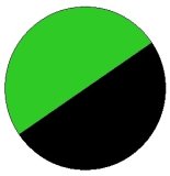 green / black