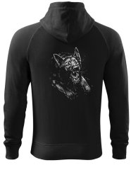 MIKINA PÁNSKÁ  SE ZIPEM "NO K9" 2. jakost