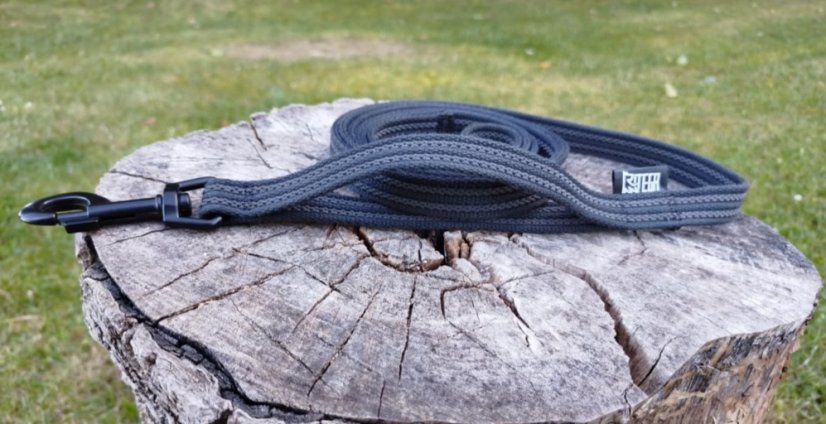 Leash rubberized with bottom hold