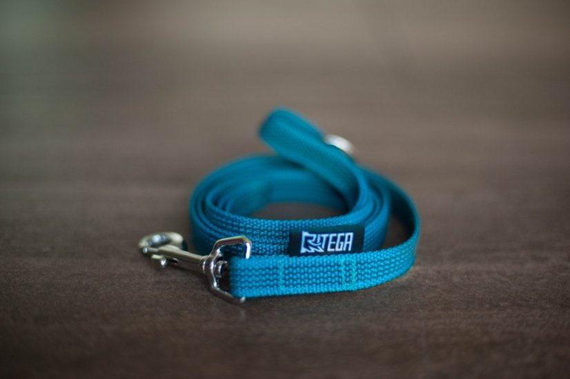 Leash rubberized  width 15 mm