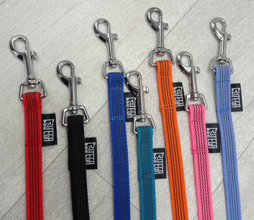 Leash rubberized  width 15 mm