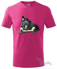 KINDER T-SHIRT ,,NO ŠTĚNĚ S ČINKOU,,
