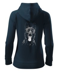 DÁMSKÁ MIKINA SE ZIPEM ,,HO HLADKOSRSTÝ,  2. jakost