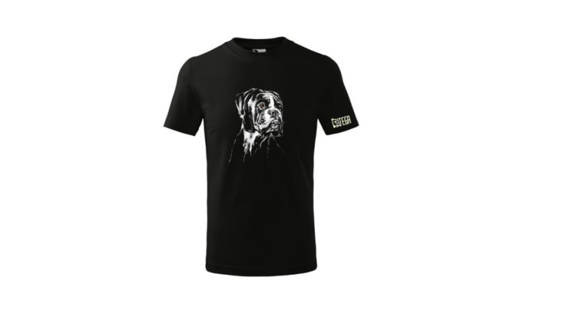 CHILDREN'S T-SHIRT ,,BOXER ČERNOBÍLÝ,,