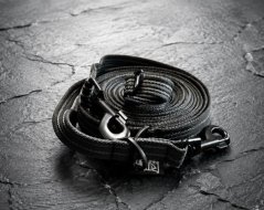 Cotton switch leassh with rubber