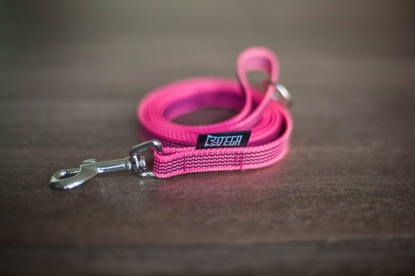 Leash rubberized  width 15 mm