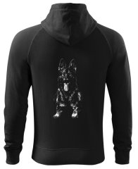 HERREN SWEATSHIRT MIT REISSVERSCHLUSS  ,,NO V LEŽE,,