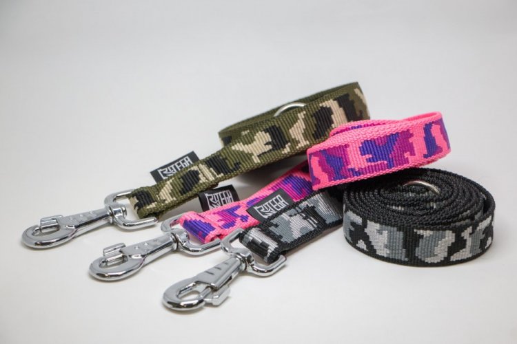 CAMOUFLAGED LEASH 25 MM WIDE