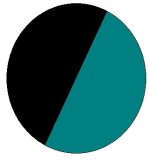 černo / tm. zelená