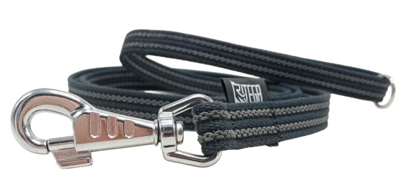 Cotton leash ehit rubber