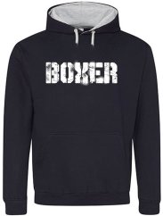 UNISEX MIKINA KLOKANKA " BOXER BLACK & WHITE"
