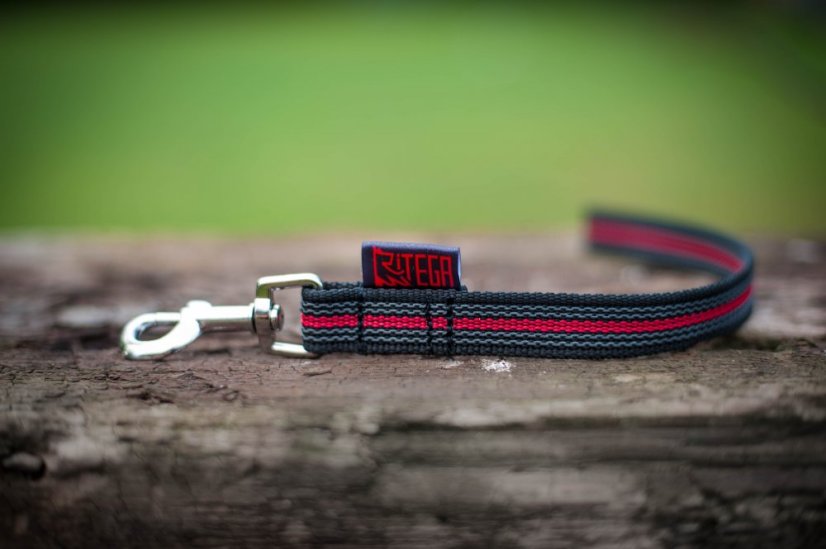 Rubberized leash ,,couračka" width 20 mm