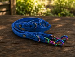 Leather switchable leash by HUNTER