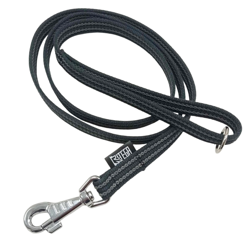 Cotton leash ehit rubber