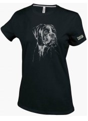 FRAUEN T-SHIRT ,,BOXER BLACK&WHITE,,
