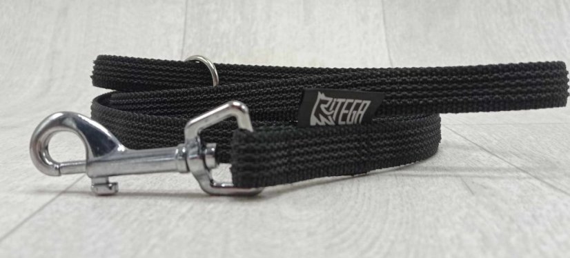 Leash rubberized  width 15 mm