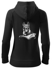 WOMEN'S SWEATSHIRT WITH ZIP  ,,NO CELOČERNÝ,,-KOPIE
