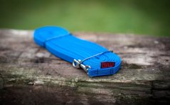 Rubberized tracking leash  width 15 mm