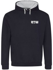 UNISEX MIKINA KLOKANKA  " RTW ČERNOBÍLÝ 2. jakost