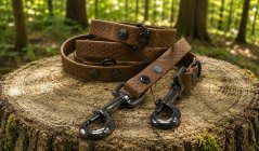 KüRUENDE HUNDELEINE HEXAEXCLISV SCHWARZE HARDWARE