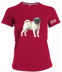 FRAUEN T-SHIRT   ,,MOPSÍK,,