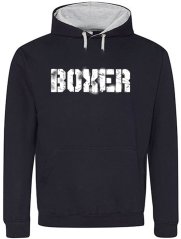 UNISEX MIKINA KLOKANKA  " BOXER BLACK & WHITE" 2. jakost
