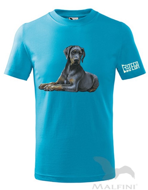 CHILDREN'S T-SHIRT ,,DOBRMAN ŠTĚŇÁTKO,,