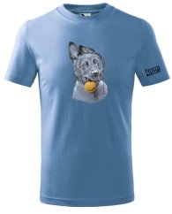 CHILDREN'S T-SHIRT ,,NO ŠTĚNĚ S MÍČKEM,,