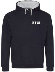 UNISEX MIKINA KLOKANKA  " RTW ČERNOBÍLÝ"